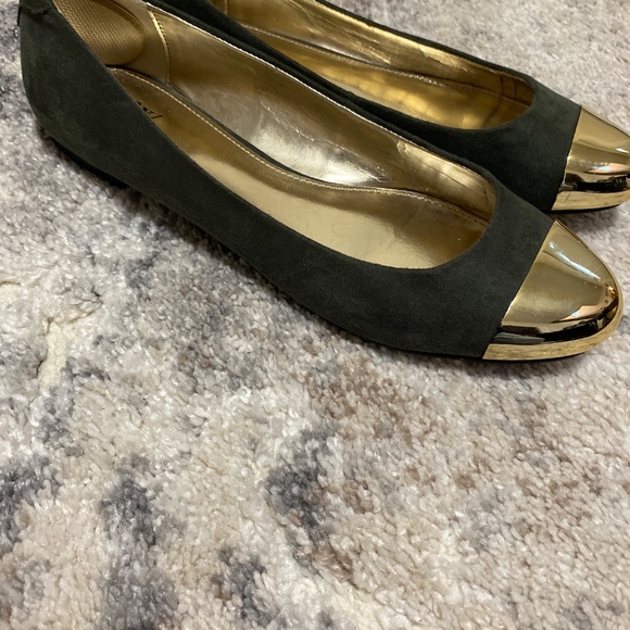 Worthington green & gold 9 womens flats suede size 9m - Picture 6 of 11